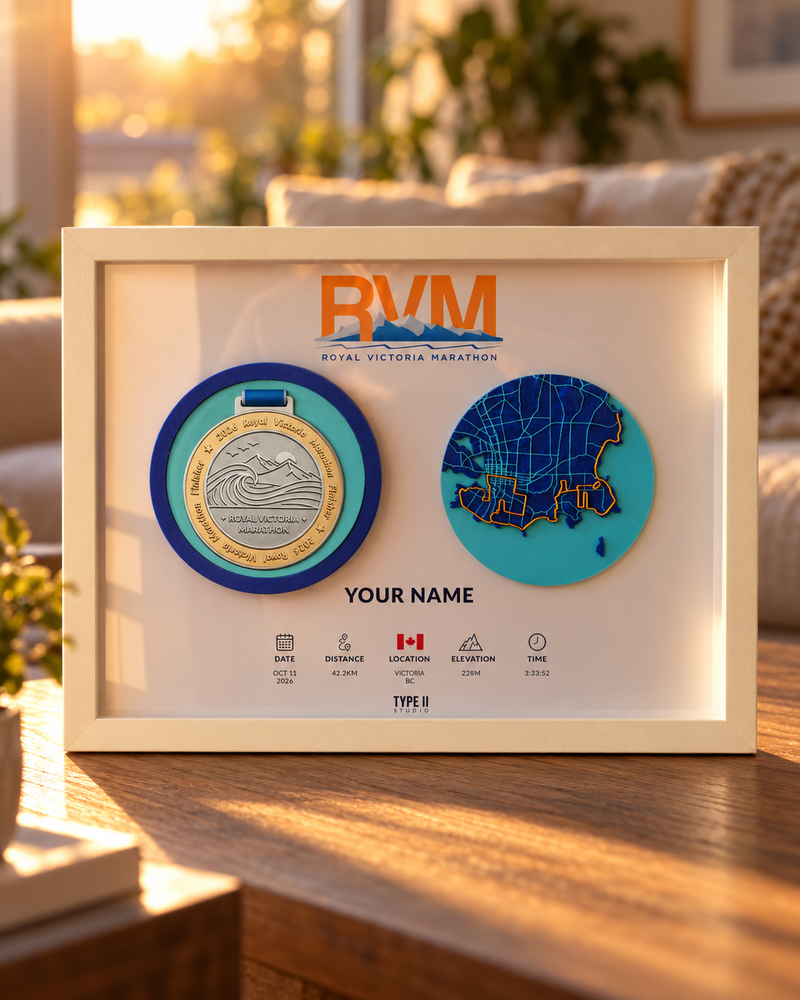 Load image into Gallery viewer, Royal Victoria Marathon 2026 | 3D Route Artifact - Official Course
