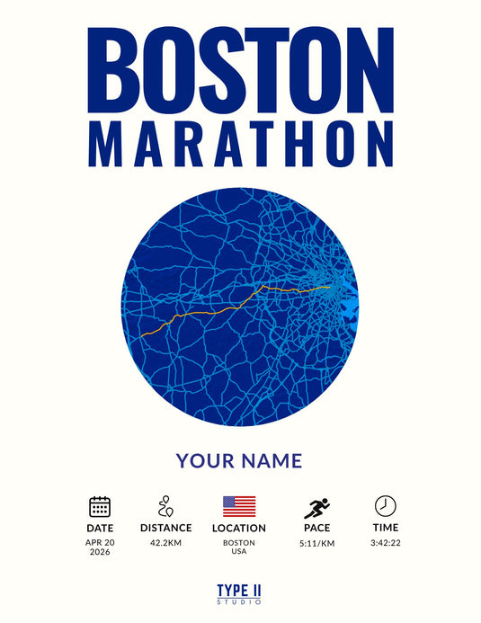 Boston Marathon Artifact – Official Course