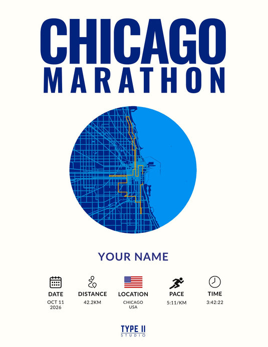 Bank of America Chicago Marathon Artifact – Official Course