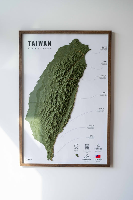 The Atlas Artifact — 3D Topographic Map of Your Route
