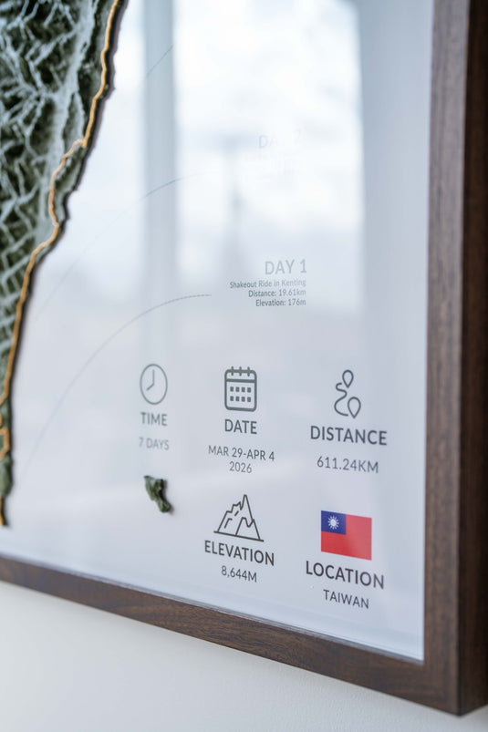 The Atlas Artifact — 3D Topographic Map of Your Route