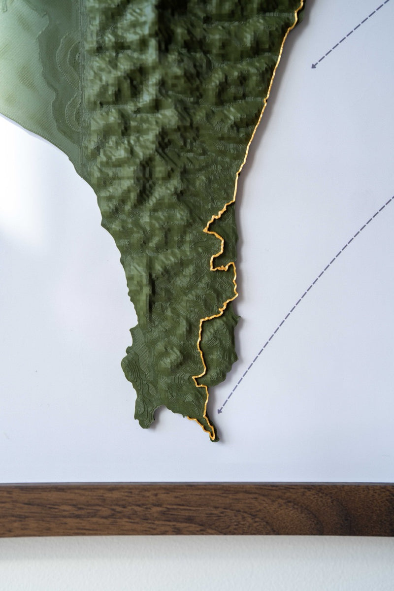 Load image into Gallery viewer, The Atlas Artifact — 3D Topographic Map of Your Route
