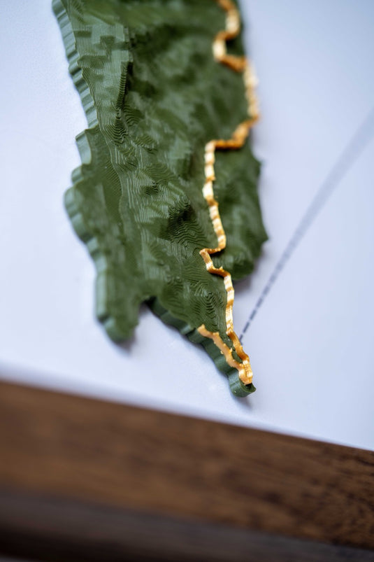 The Atlas Artifact — 3D Topographic Map of Your Route