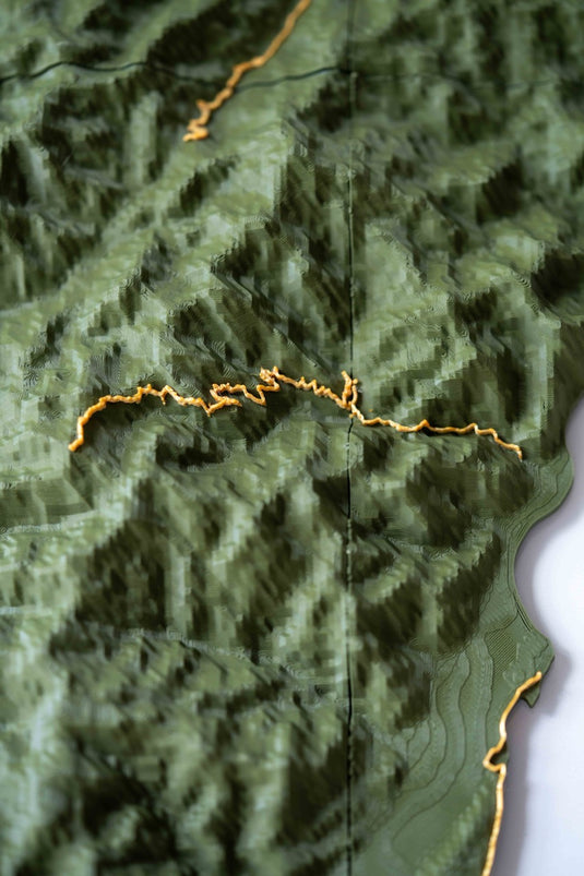 The Atlas Artifact — 3D Topographic Map of Your Route