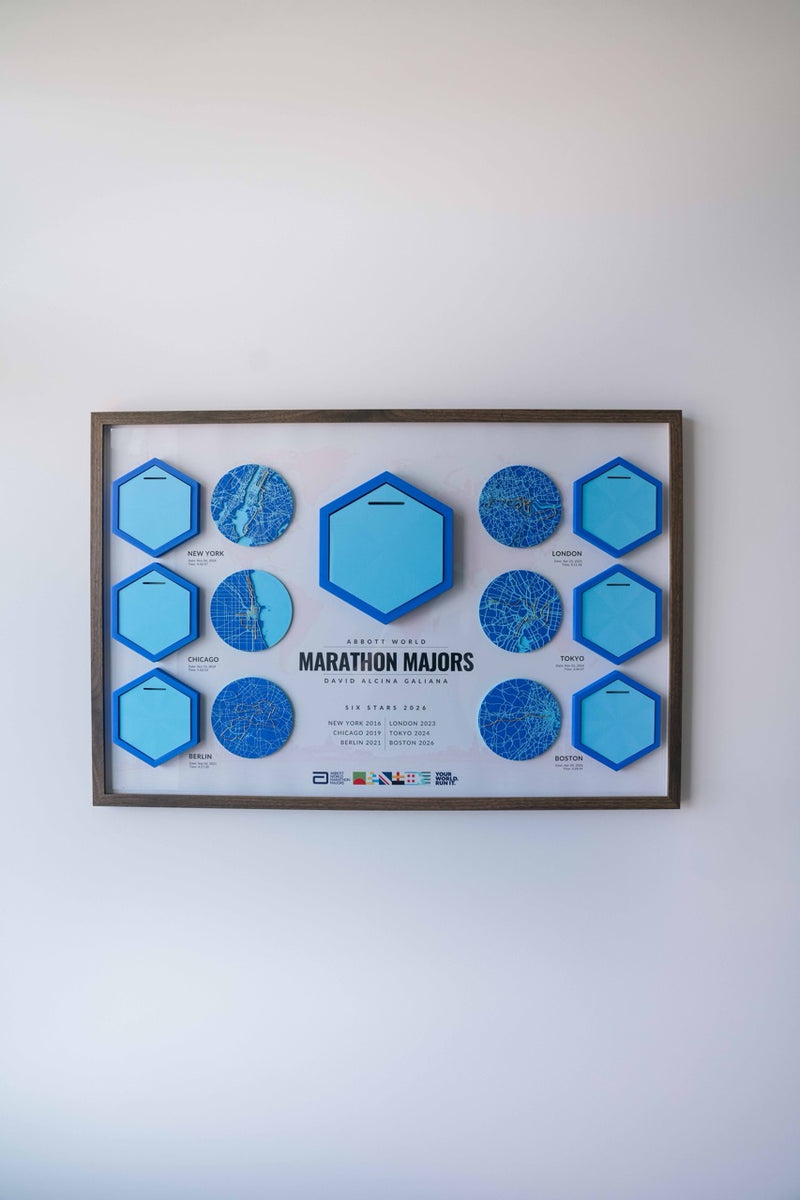 Load image into Gallery viewer, Abbott World Marathon Majors Artifact – Six Star Edition (36" x 24")
