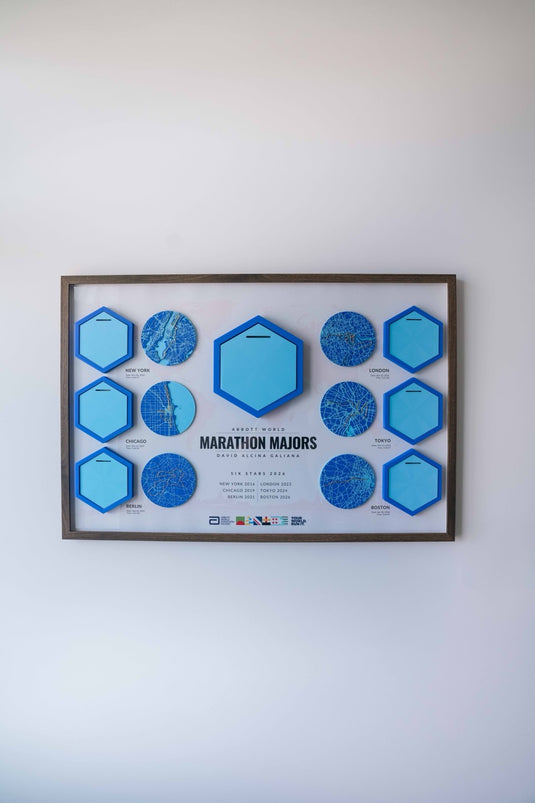Abbott World Marathon Majors Artifact – Six Star Edition (36" x 24")