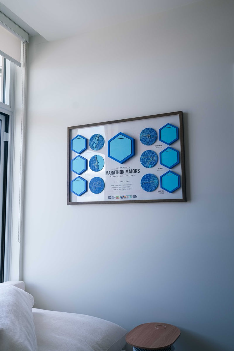 Load image into Gallery viewer, Abbott World Marathon Majors Artifact – Six Star Edition (36" x 24")
