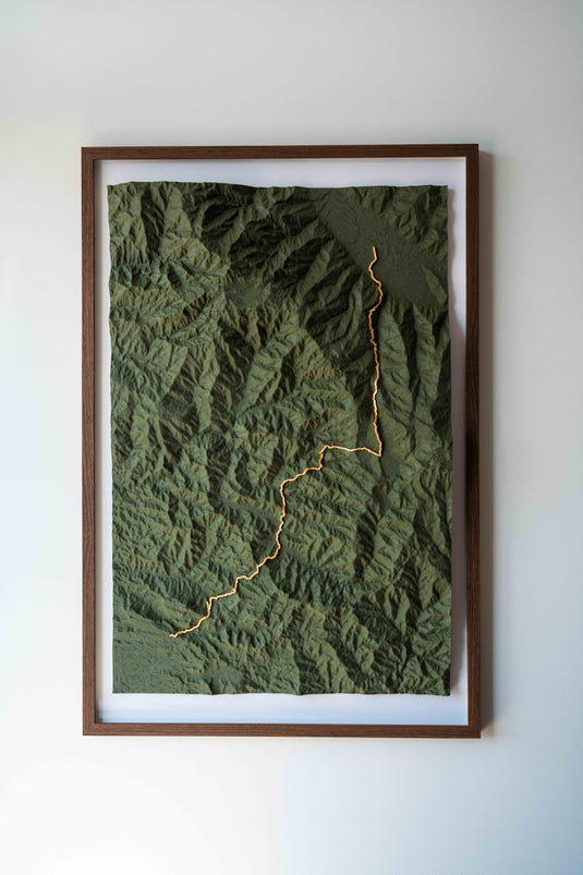 The Atlas Artifact — 3D Topographic Map of Your Route