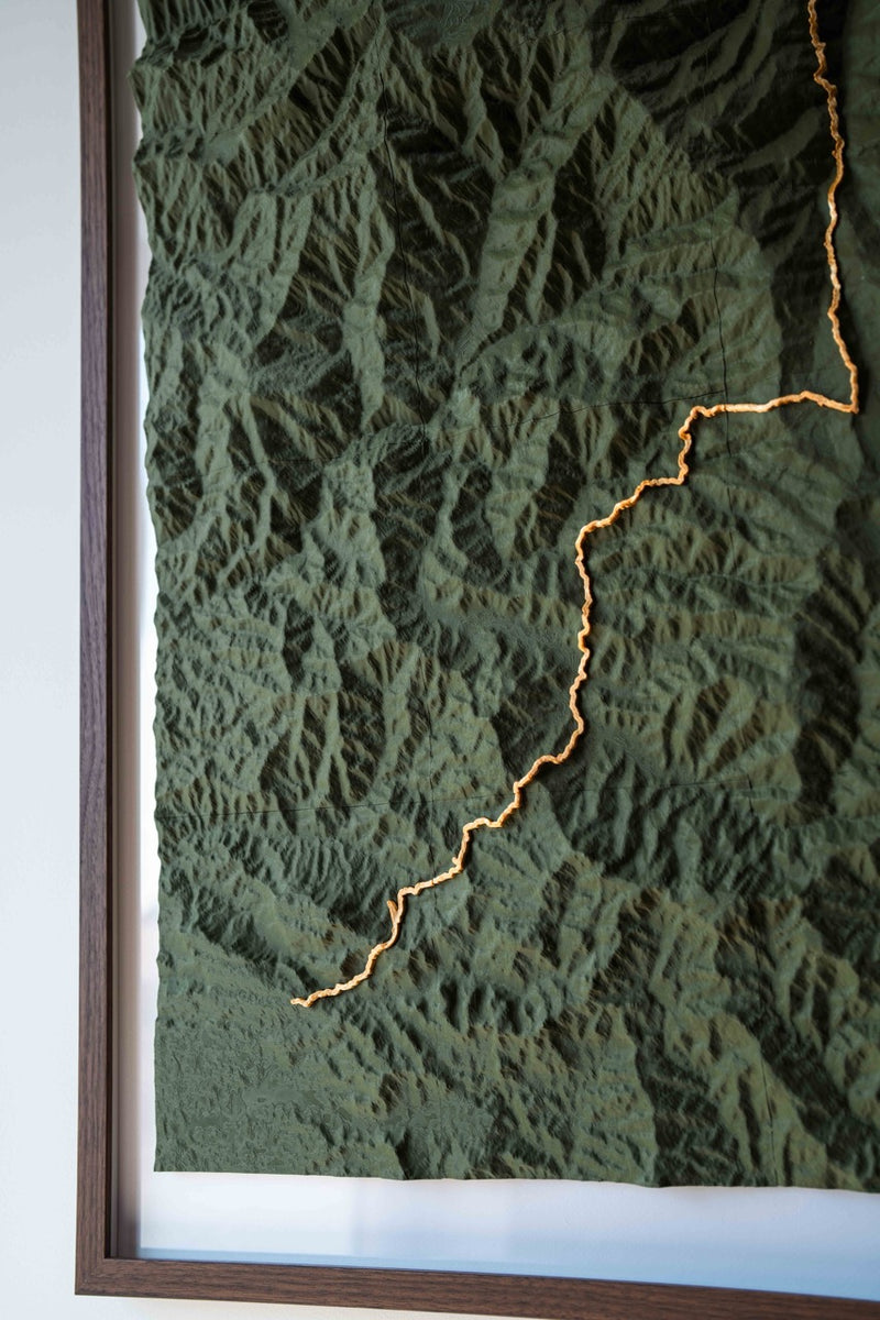 Load image into Gallery viewer, The Atlas Artifact — 3D Topographic Map of Your Route
