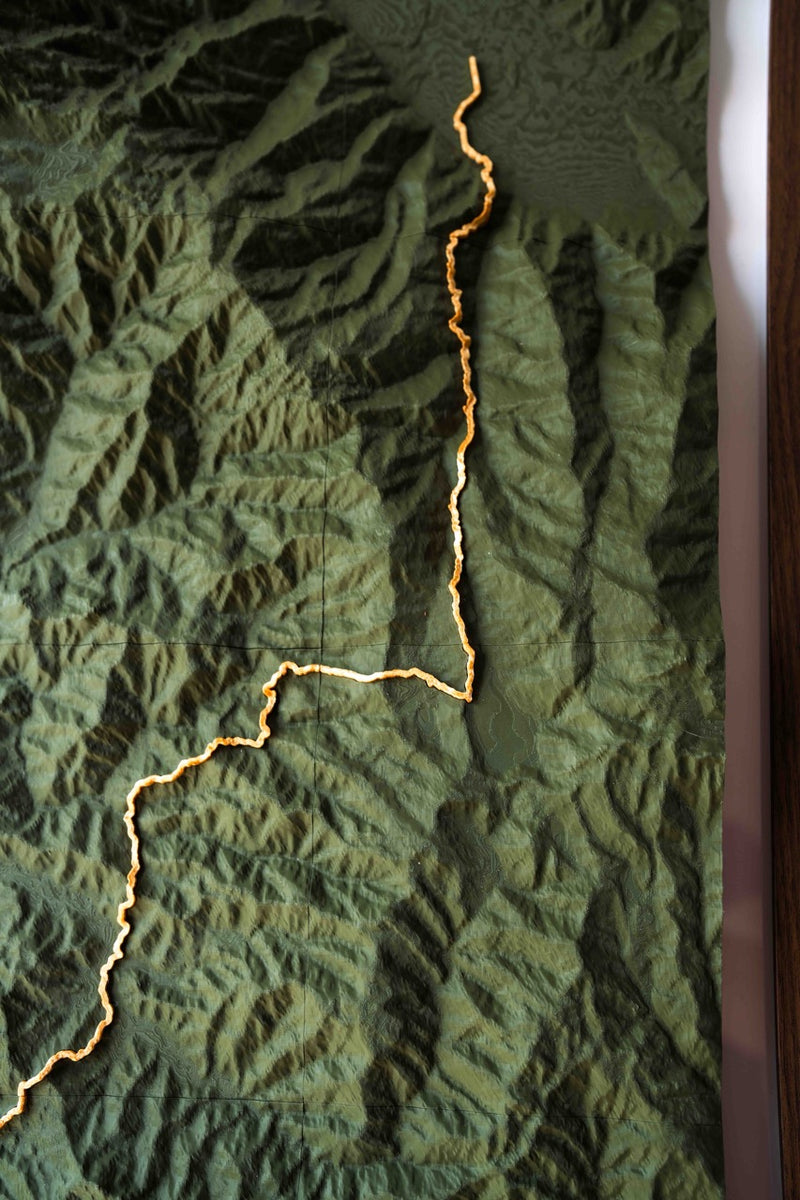 Load image into Gallery viewer, The Atlas Artifact — 3D Topographic Map of Your Route
