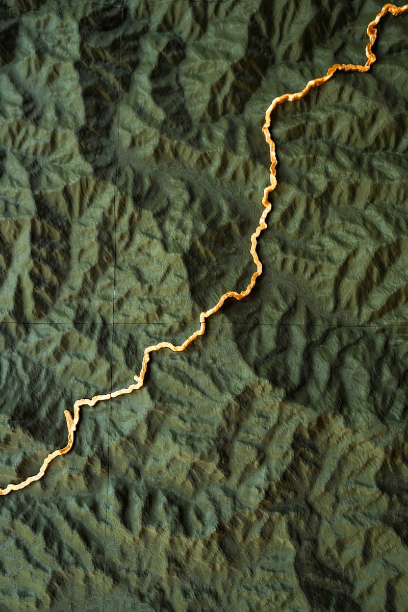 Load image into Gallery viewer, The Atlas Artifact — 3D Topographic Map of Your Route
