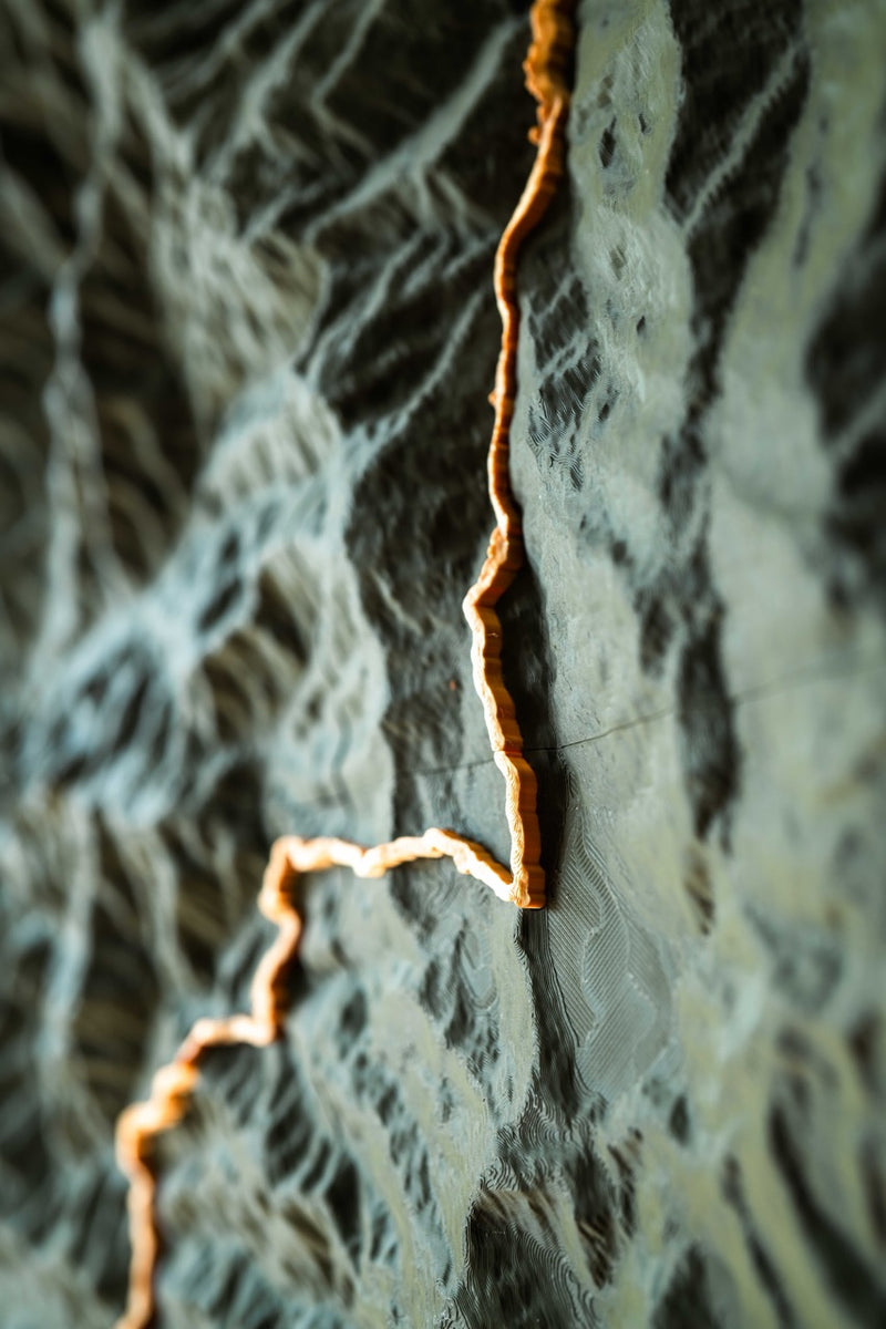 Load image into Gallery viewer, The Atlas Artifact — 3D Topographic Map of Your Route
