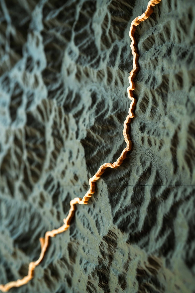 Load image into Gallery viewer, The Atlas Artifact — 3D Topographic Map of Your Route
