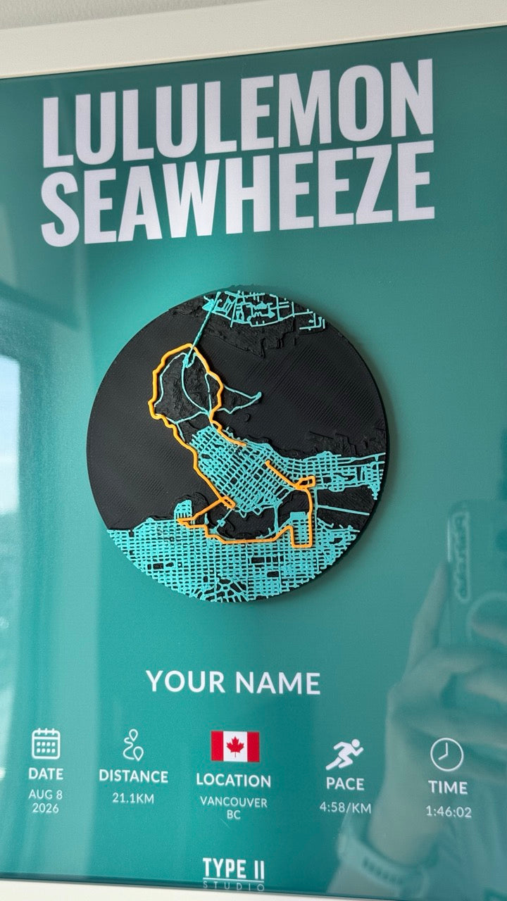 Chargez l'image dans la visionneuse de la galerie, lululemon SeaWheeze Half Marathon Artifact – Vancouver 21.1KM Course
