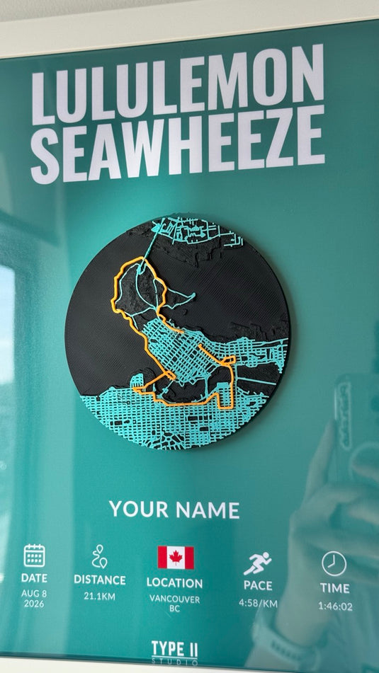 lululemon SeaWheeze Half Marathon Artifact – Vancouver 21.1KM Course
