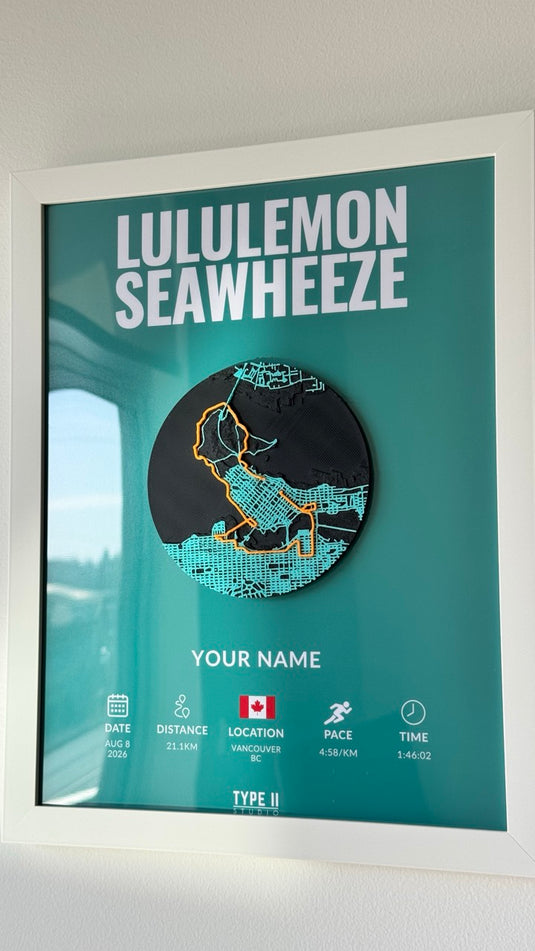 lululemon SeaWheeze Half Marathon Artifact – Vancouver 21.1KM Course