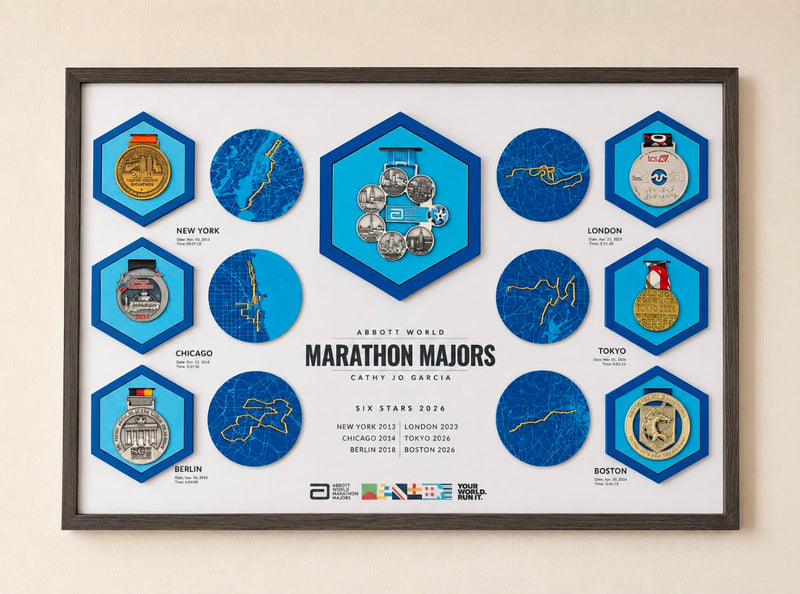 Load image into Gallery viewer, Abbott World Marathon Majors Artifact – Six Star Edition (36" x 24")
